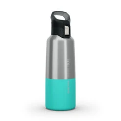 Quechua Isothermal Stainless Steel Hiking Flask MH500 0.5 L Turquoise