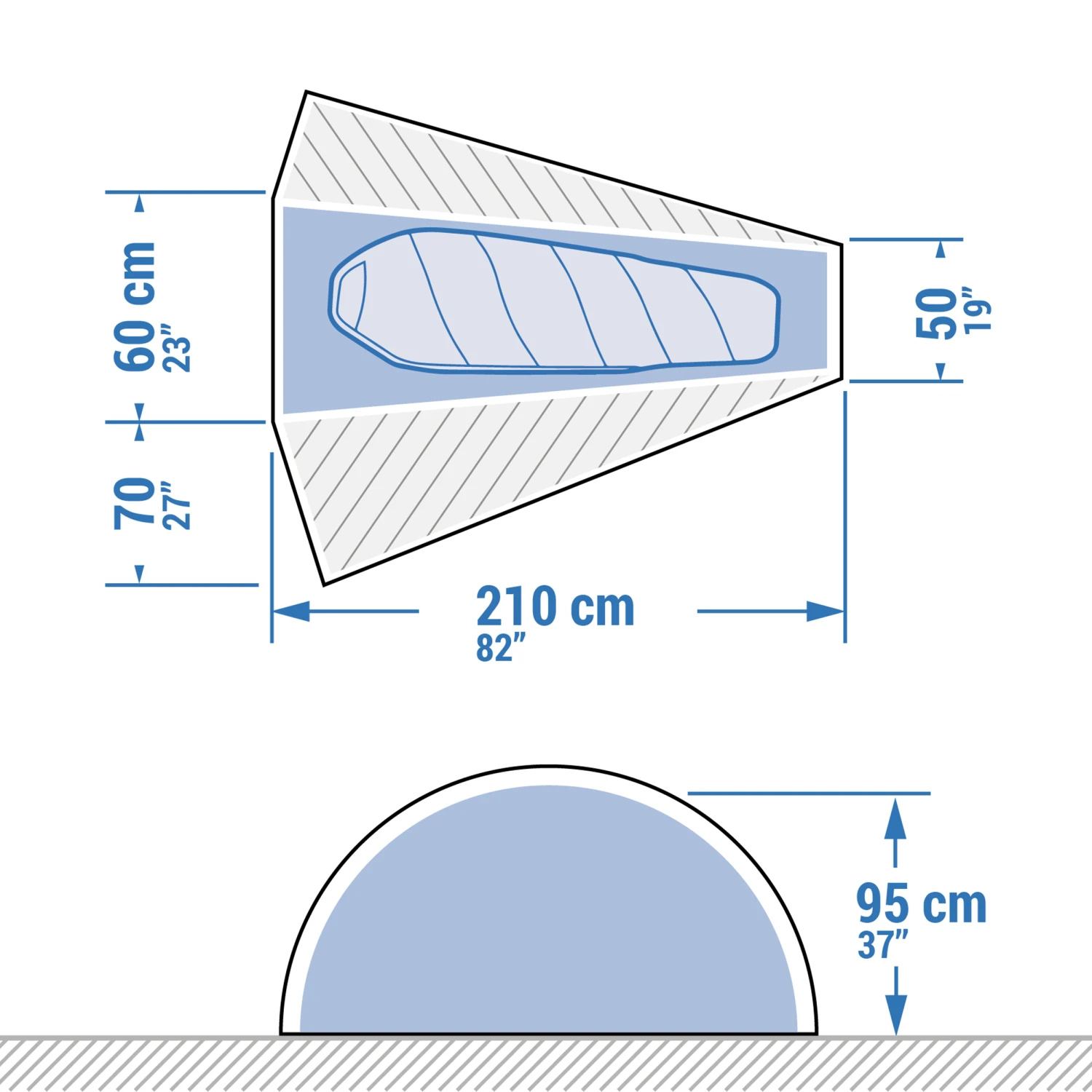 1 Man Trekking Dome Tent - MT900 - Image 3
