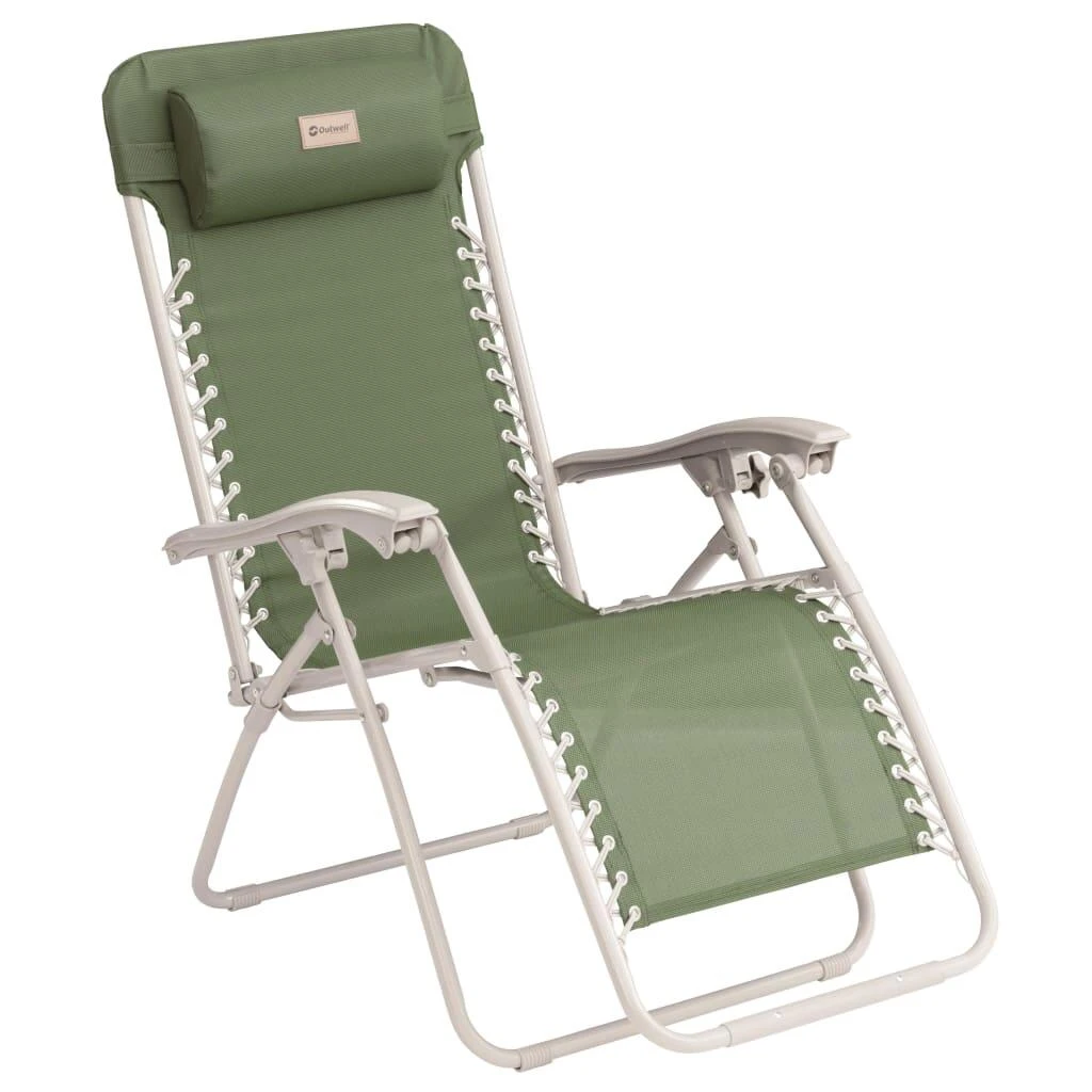 Outwell Ramsgate Reclining Relaxer Chair, Green Vineyard