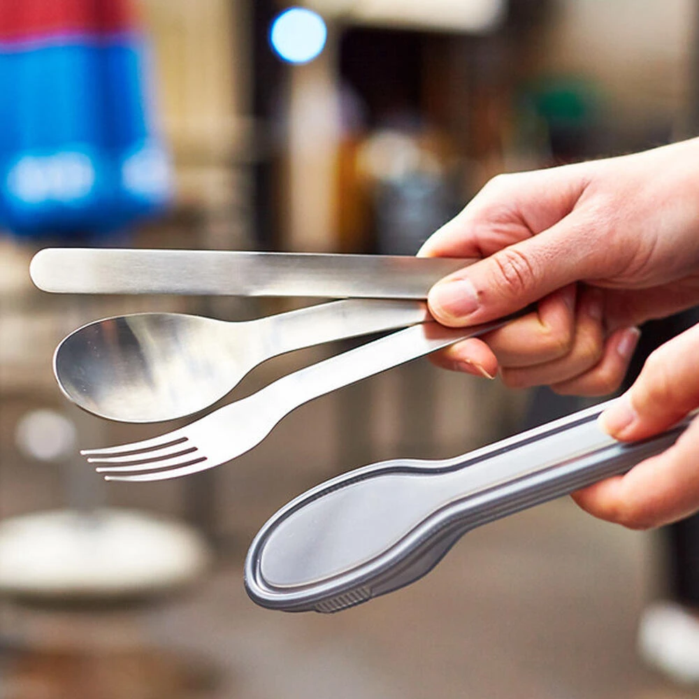 Black+Blum Stainless Steel Cutlery Set With Case Grey - Image 4