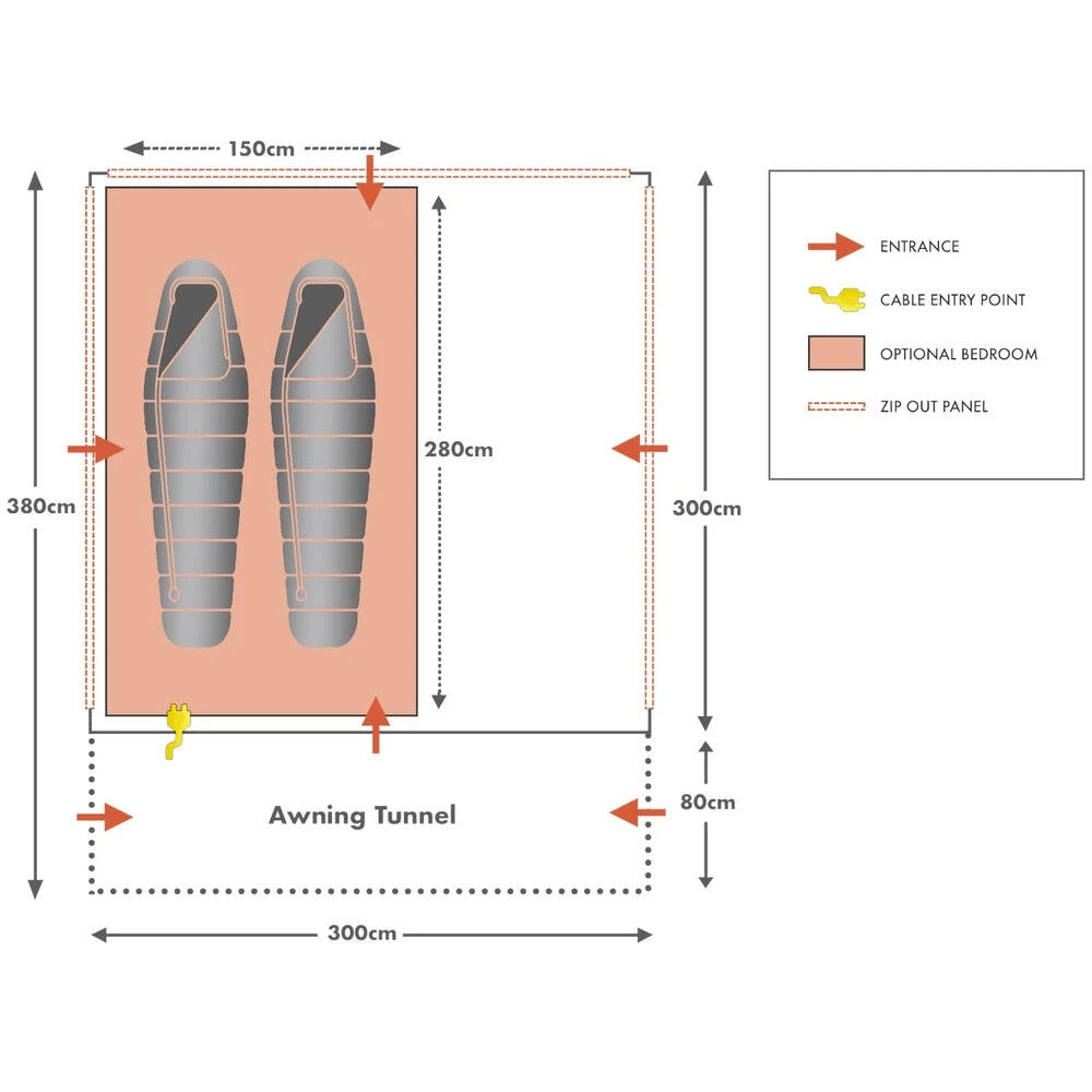 Motordome Kamper Hub Modular Quick Erect Drive Away Awning - Image 7