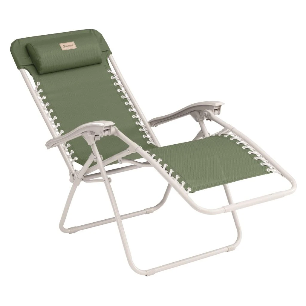 Outwell Ramsgate Reclining Relaxer Chair, Green Vineyard - Image 2