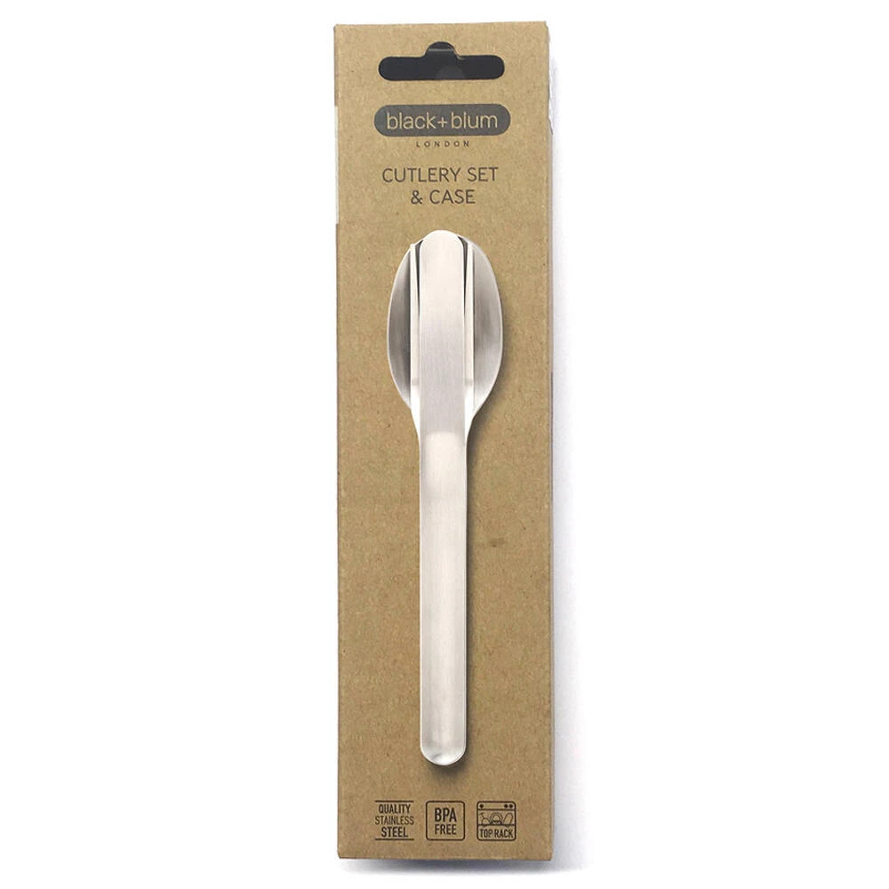 Black+Blum Stainless Steel Cutlery Set With Case Grey - Image 5